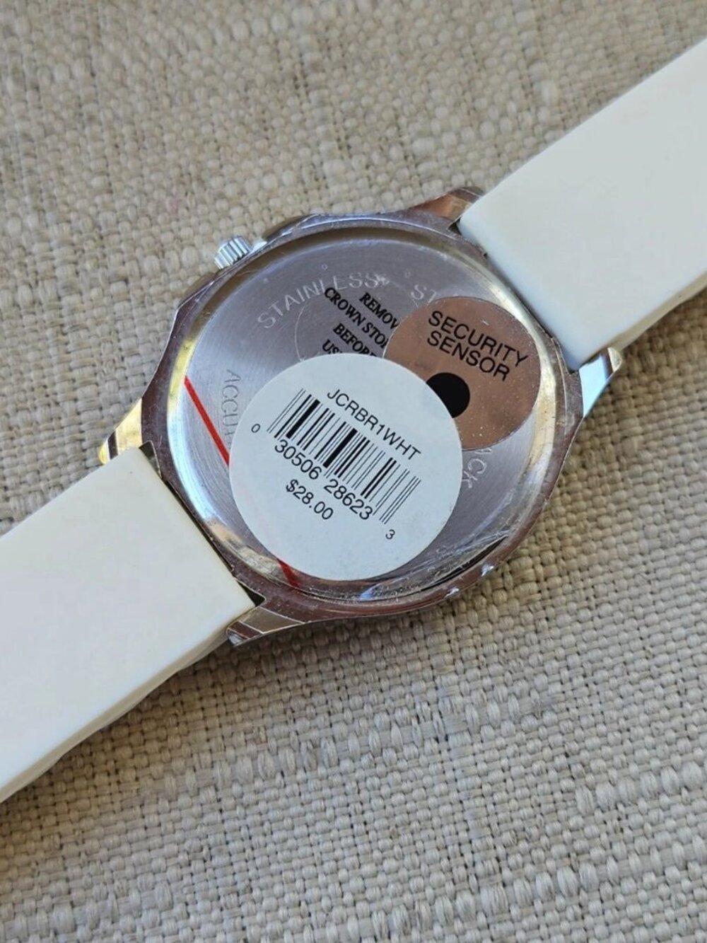 Women Wristwatch Fashion Jewelry White Rubber Strap Quartz Analog Wrist Watch - Picture 11 of 11